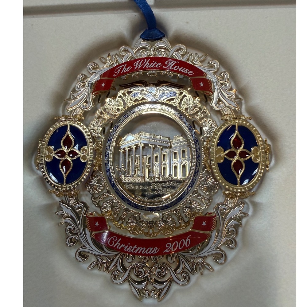 White House Historical Association 2006 Christmas Ornament Chester A Arthur